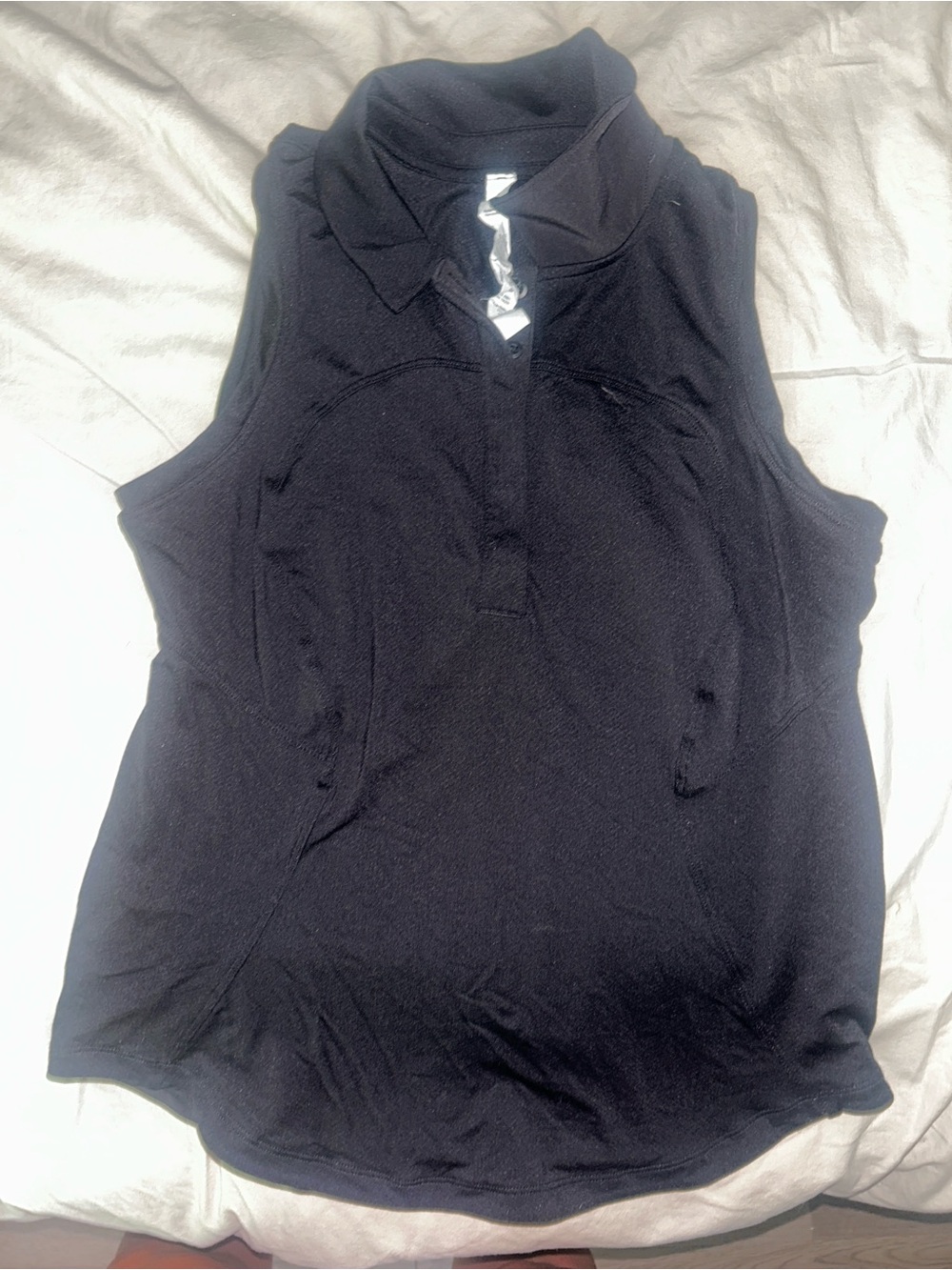 Lululemon racer back Black Sleeveless collared tank